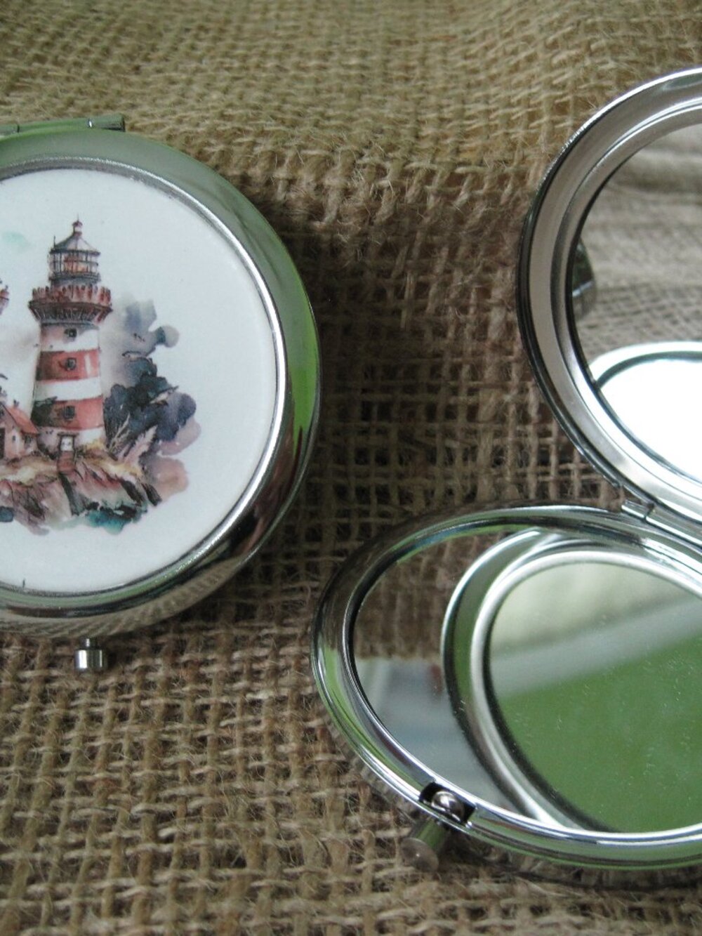 Lighthouse Themed Compact/Pocket Mirror